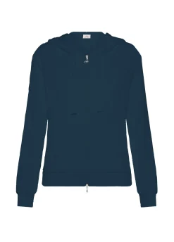 DEHA Felpe & Maglieria*Felpa In Spugna Zip E Cappuccio Blu