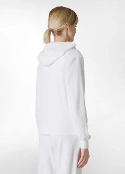 DEHA Felpe & Maglieria*Felpa In Spugna Zip E Cappuccio Bianco