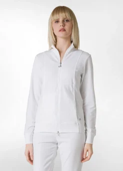 DEHA Felpe & Maglieria*Felpa Leggera Core Con Zip Bianco