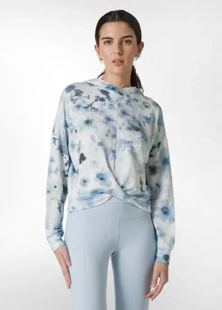 DEHA Felpe & Maglieria*Felpa Leggera Misto Viscosa Stampata Con Nodo Blu