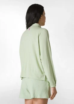 DEHA Felpe & Maglieria*Felpa Leggera Misto Viscosa Con Zip Verde