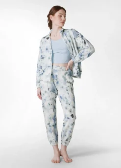 DEHA Felpe & Maglieria*Felpa Leggera Misto Viscosa Stampata Con Zip Blu