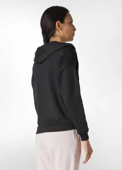 DEHA Felpe & Maglieria*Felpa Zip E Cappuccio Dettagli Neri Nero