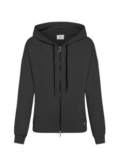 DEHA Felpe & Maglieria*Felpa Zip E Cappuccio Dettagli Neri Nero