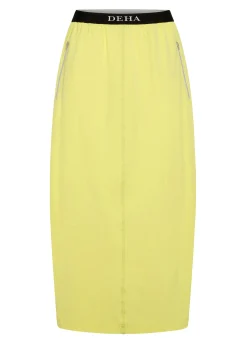 DEHA Vestiti, Gonne E Tute*Gonna In Nylon Con Logo Giallo