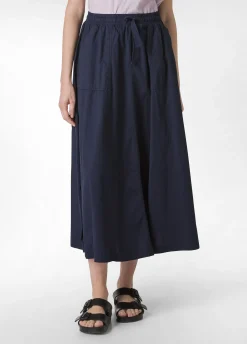 DEHA Vestiti, Gonne E Tute*Gonna Lunga In Popeline Blu