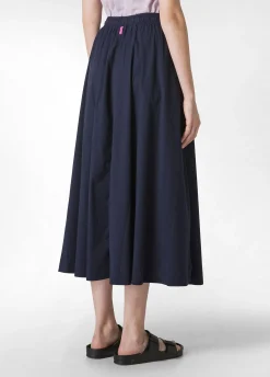 DEHA Vestiti, Gonne E Tute*Gonna Lunga In Popeline Blu