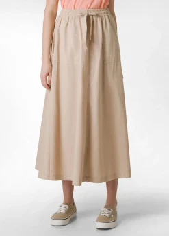 DEHA Vestiti, Gonne E Tute*Gonna Lunga In Popeline Beige