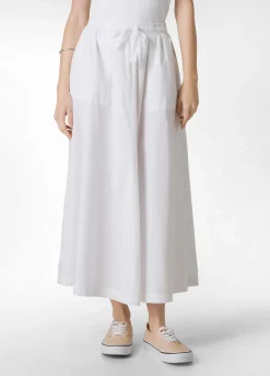 DEHA Vestiti, Gonne E Tute*Gonna Lunga In Popeline Bianco