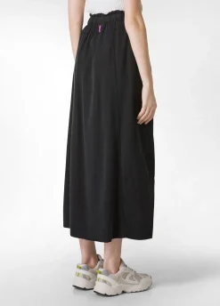 DEHA Vestiti, Gonne E Tute*Gonna Lunga In Twill Tencel Nero