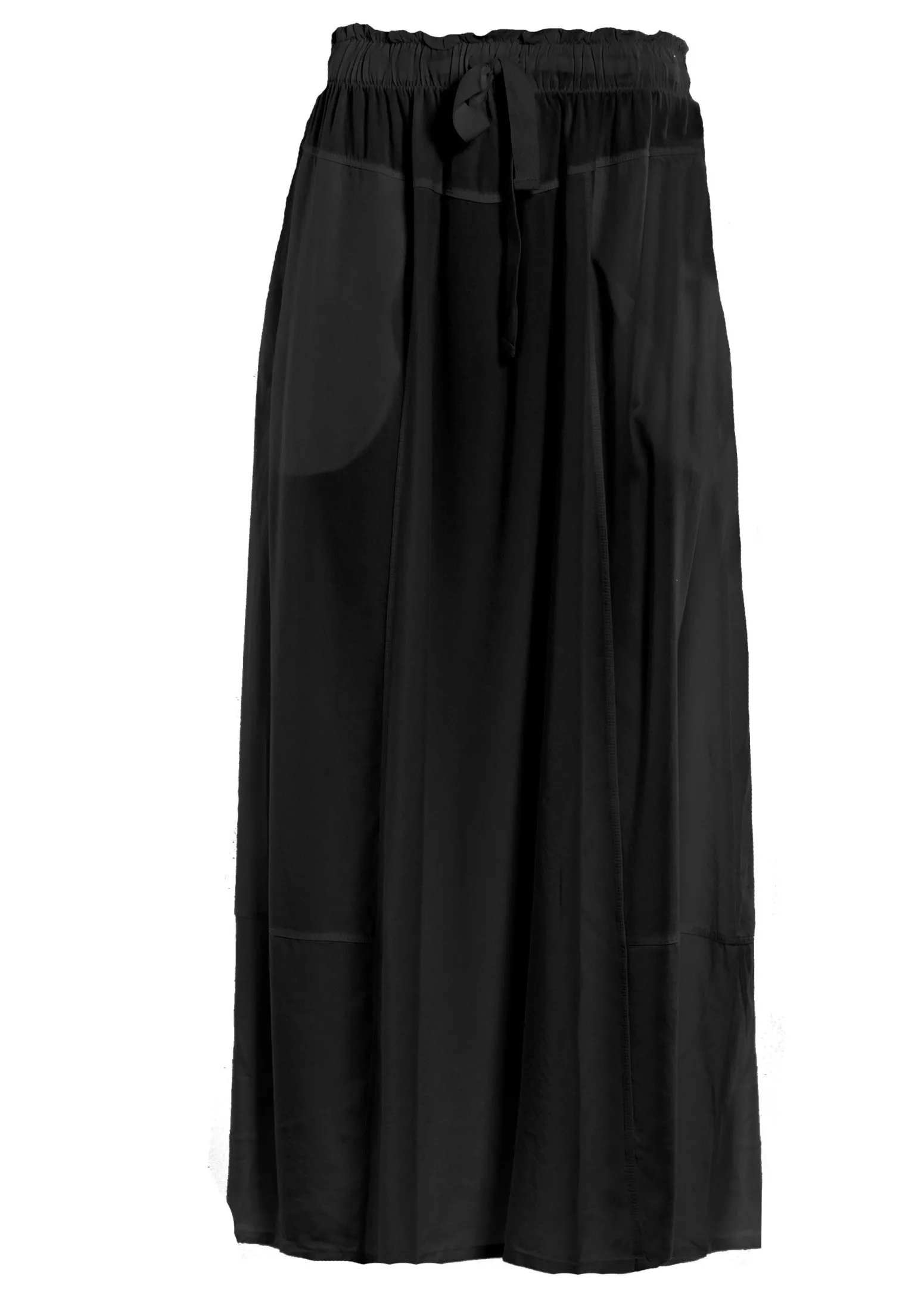 DEHA Vestiti, Gonne E Tute*Gonna Lunga In Twill Tencel Nero