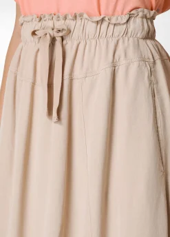 DEHA Vestiti, Gonne E Tute*Gonna Lunga In Twill Tencel Beige