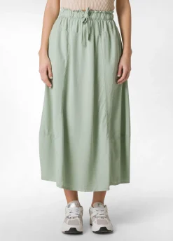 DEHA Vestiti, Gonne E Tute*Gonna Lunga In Twill Tencel Verde