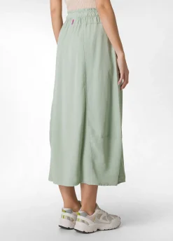 DEHA Vestiti, Gonne E Tute*Gonna Lunga In Twill Tencel Verde