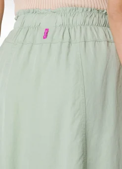 DEHA Vestiti, Gonne E Tute*Gonna Lunga In Twill Tencel Verde
