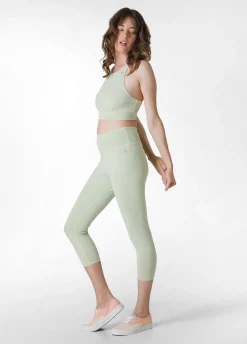 DEHA Leggings & Pantaloni Sportivi*Leggings 7/8 Effetto Vintage Verde