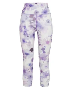 DEHA Leggings & Pantaloni Sportivi*Leggings 7/8 In Microfibra Riciclata Stampata Viol