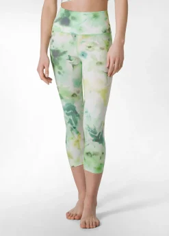 DEHA Leggings & Pantaloni Sportivi*Leggings 7/8 In Microfibra Riciclata Stampata Verd
