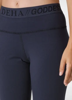 DEHA Leggings & Pantaloni Sportivi*Leggings 7/8 Jersey-Stretch Blu