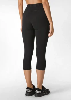 DEHA Leggings & Pantaloni Sportivi*Leggings 7/8 Jersey-Stretch Nero