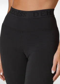 DEHA Leggings & Pantaloni Sportivi*Leggings 7/8 Jersey-Stretch Nero