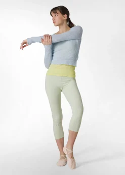 DEHA Leggings & Pantaloni Sportivi*Leggings 7/8 Jersey-Stretch Verde
