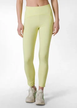 DEHA Leggings & Pantaloni Sportivi*Leggings Con Tasca In Microfibra Reciclata Giallo
