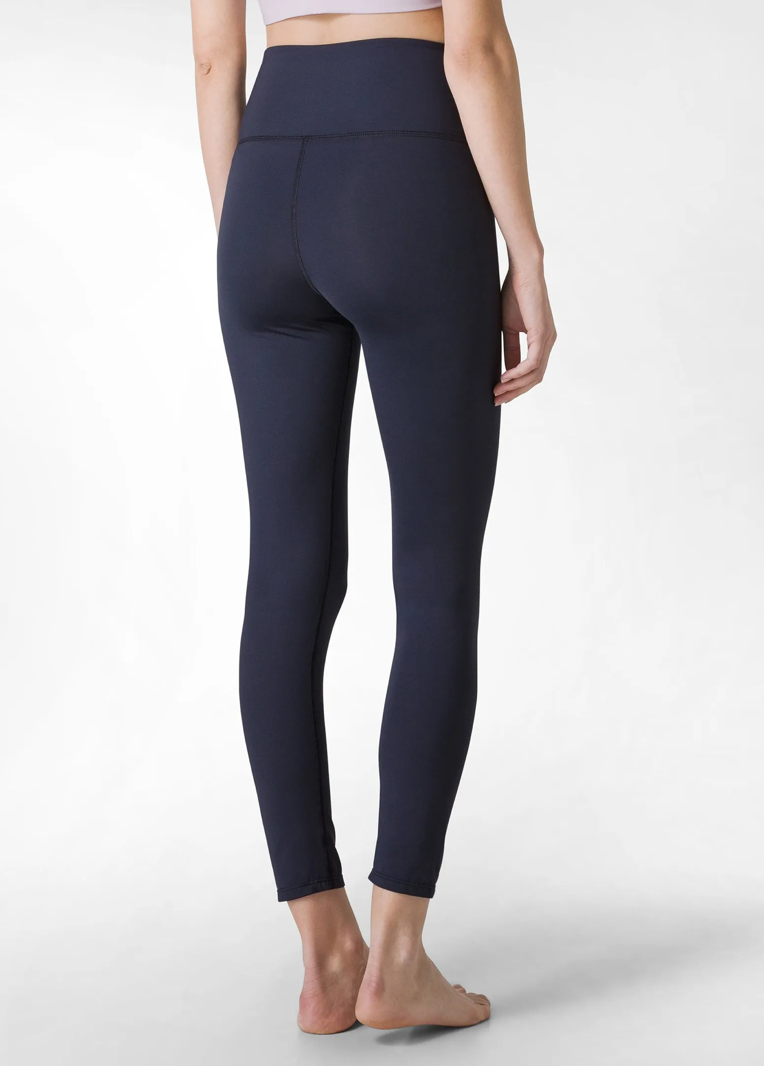 DEHA Leggings & Pantaloni Sportivi*Leggings Yoga In Microfibra Riciclata Blu