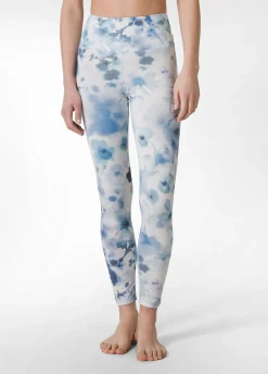 DEHA Leggings & Pantaloni Sportivi*Leggings Yoga In Microfibra Riciclata Stampata Blu