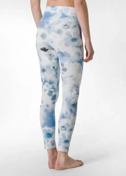 DEHA Leggings & Pantaloni Sportivi*Leggings Yoga In Microfibra Riciclata Stampata Blu