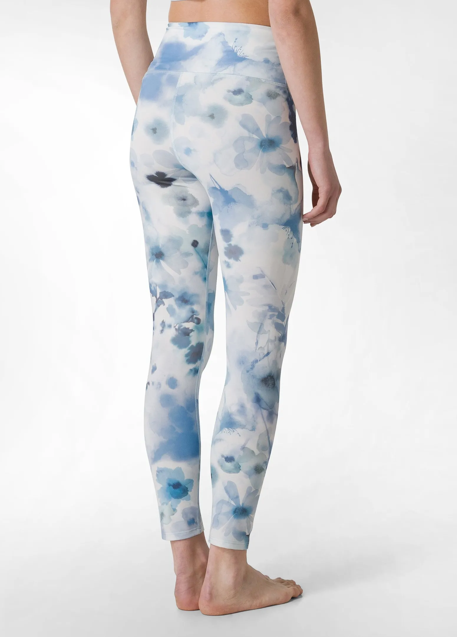 DEHA Leggings & Pantaloni Sportivi*Leggings Yoga In Microfibra Riciclata Stampata Blu