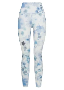 DEHA Leggings & Pantaloni Sportivi*Leggings Yoga In Microfibra Riciclata Stampata Blu