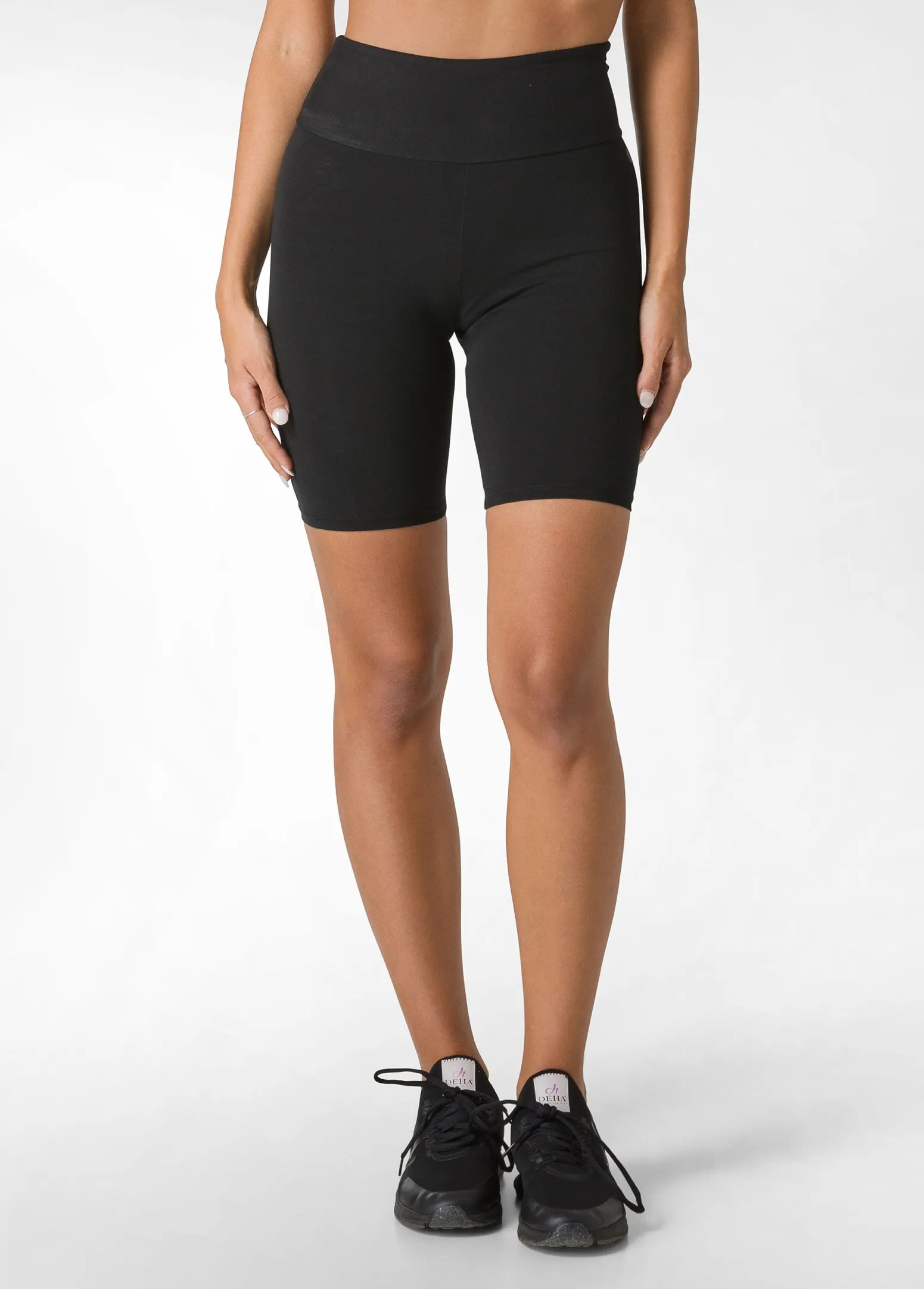 DEHA Pantaloncini Sportivi*Pantaloncino Ciclista Jersey Stretch Nero