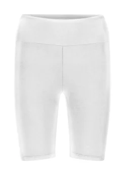 DEHA Pantaloncini Sportivi*Pantaloncino Ciclista Jersey Stretch Bianco