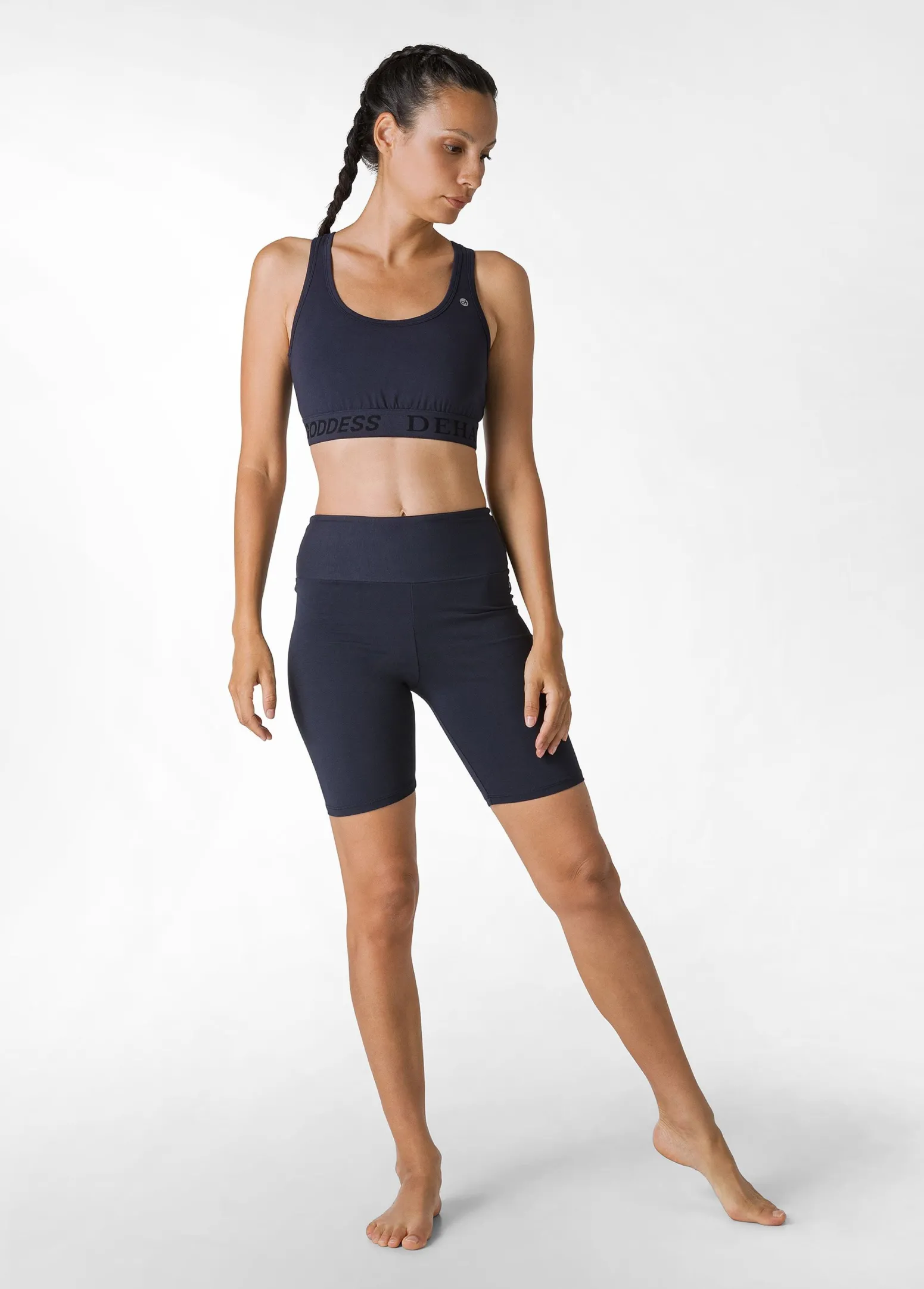 DEHA Pantaloncini Sportivi*Pantaloncino Ciclista Jersey Stretch Blu