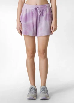 DEHA Pantaloncini Sportivi*Pantaloncino In Spugna Effetto Batik Viola