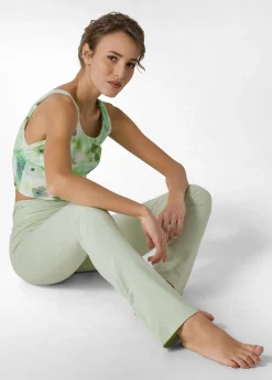 DEHA Pantaloni*Pantalone Aderente In Jersey Verde