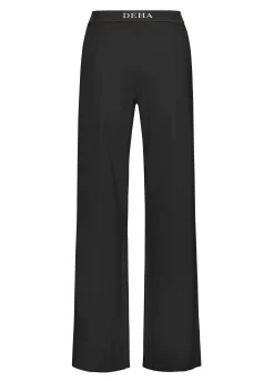 DEHA Pantaloni*Pantalone Ampio Leggero In Punto Milano Nero
