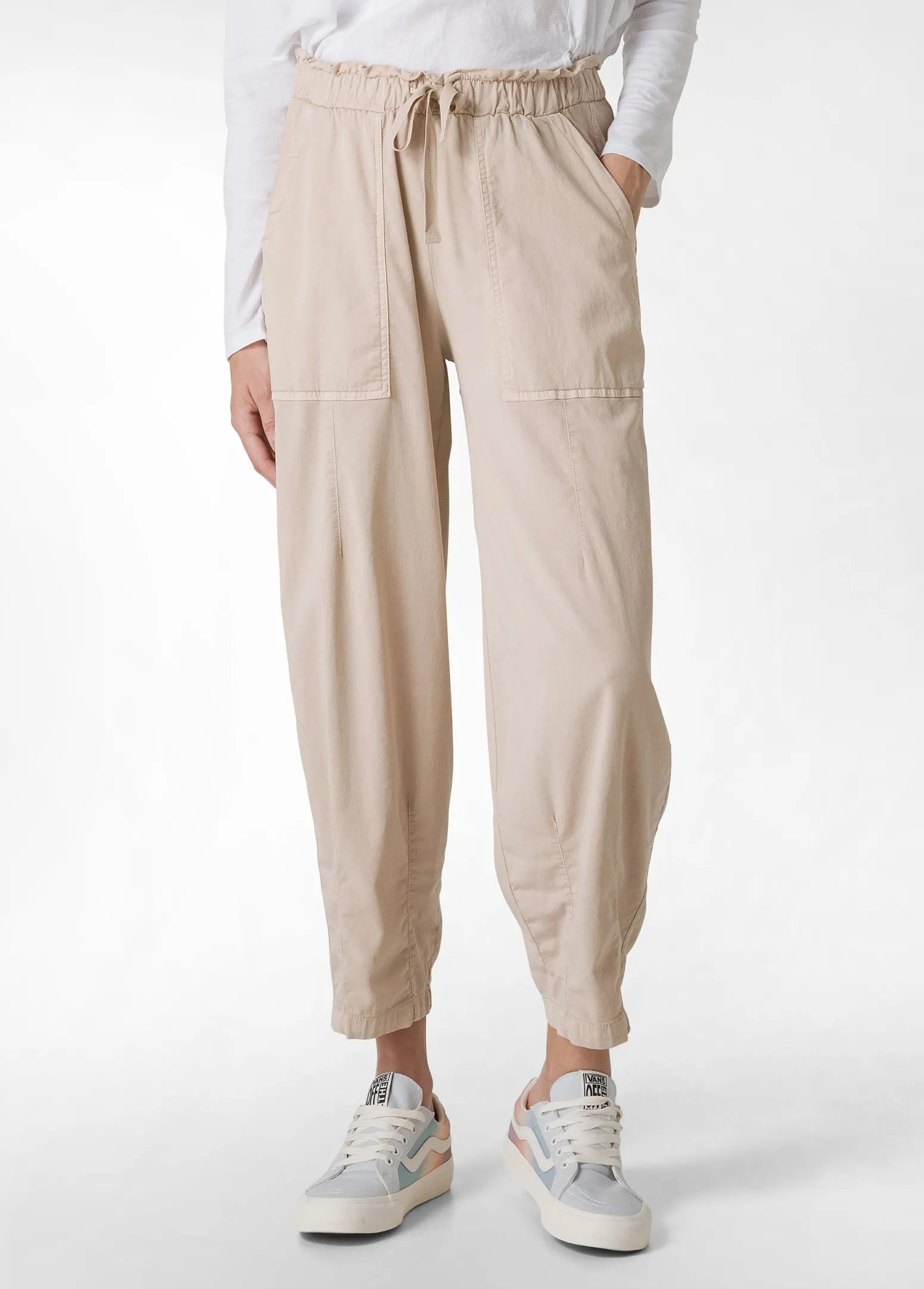 DEHA Pantaloni*Pantalone Balloon In Gabardine Vintage Beige