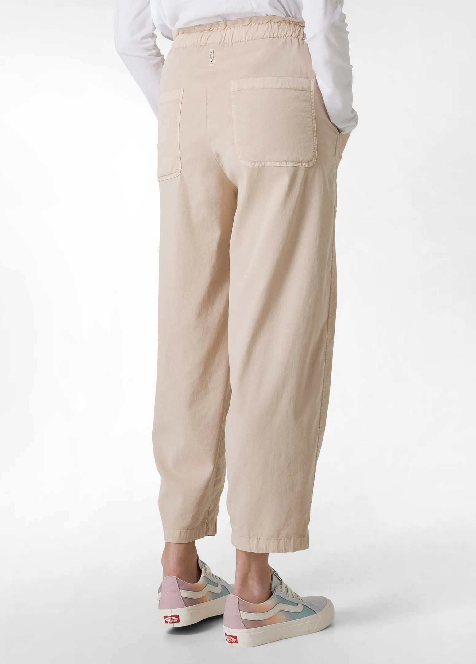 DEHA Pantaloni*Pantalone Balloon In Gabardine Vintage Beige