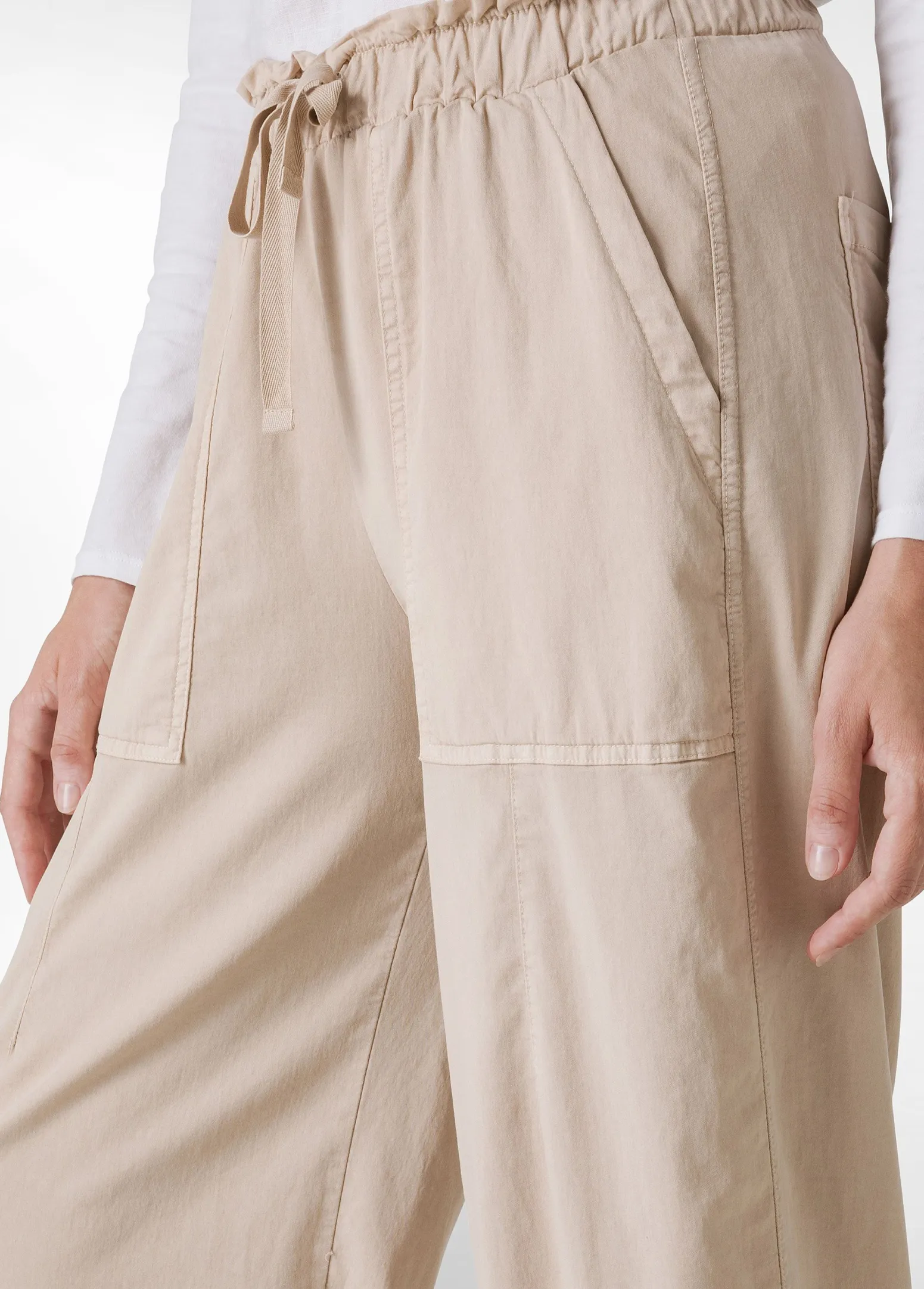 DEHA Pantaloni*Pantalone Balloon In Gabardine Vintage Beige