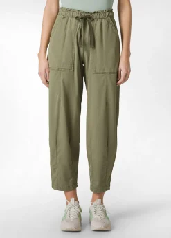 DEHA Pantaloni*Pantalone Balloon In Gabardine Vintage Verde