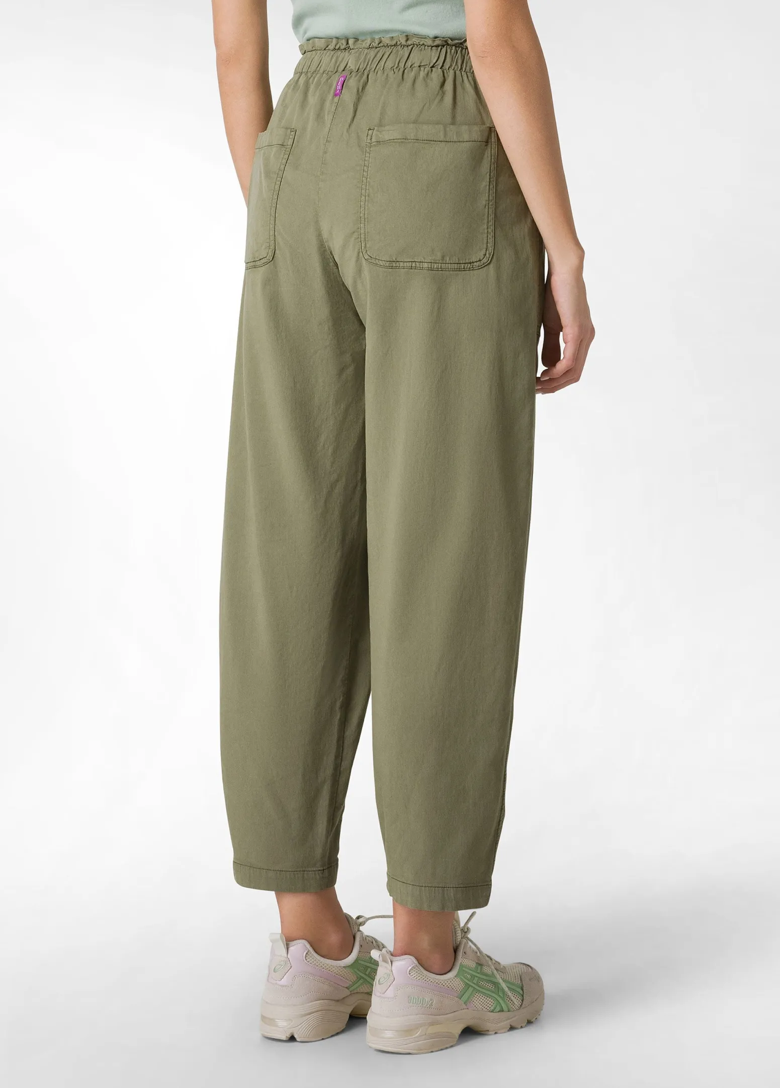 DEHA Pantaloni*Pantalone Balloon In Gabardine Vintage Verde