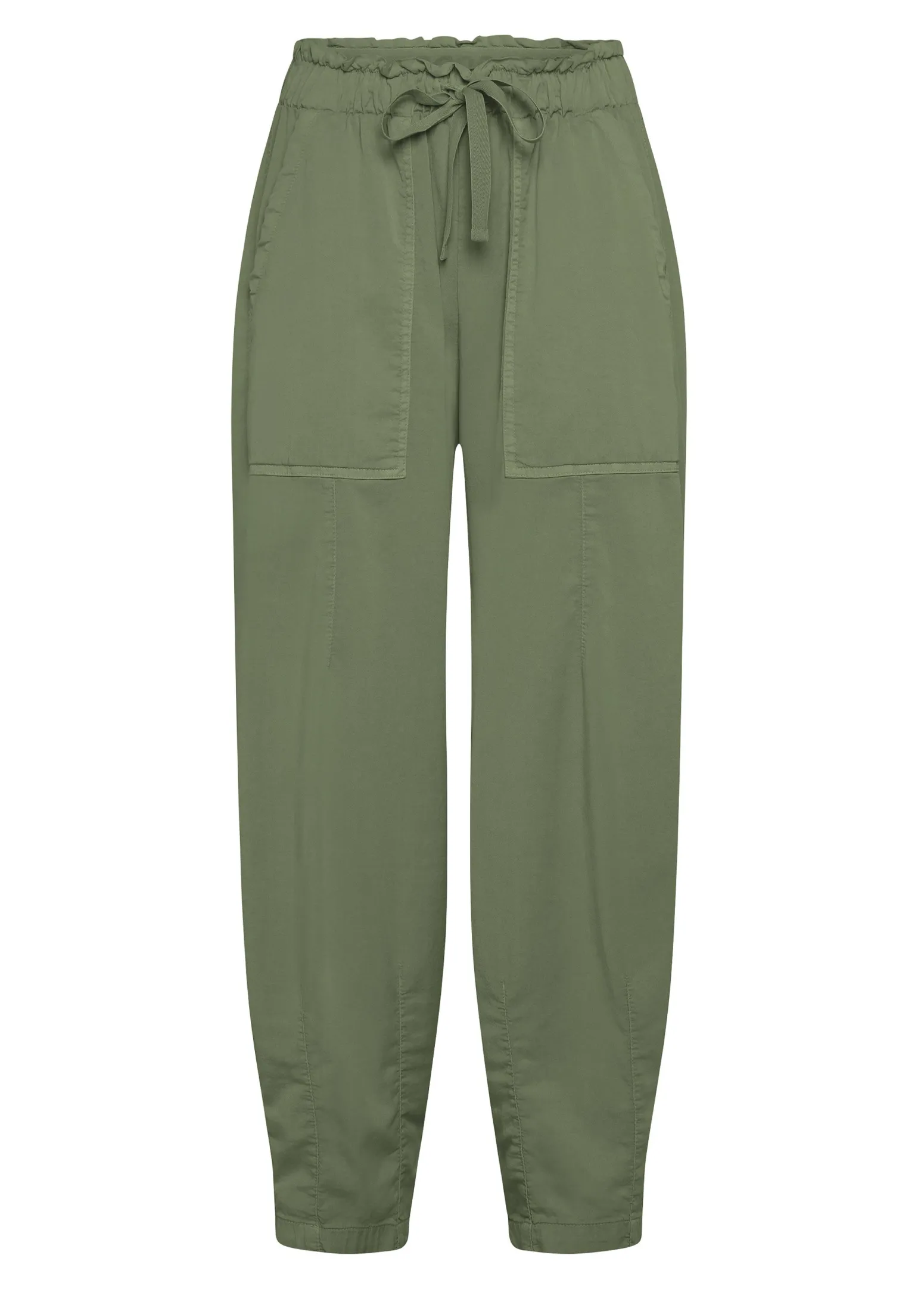 DEHA Pantaloni*Pantalone Balloon In Gabardine Vintage Verde