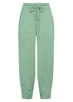 DEHA Pantaloni*Pantalone Balloon In Gabardine Vintage Verde