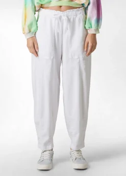 DEHA Pantaloni*Pantalone Balloon In Gabardine Vintage Bianco