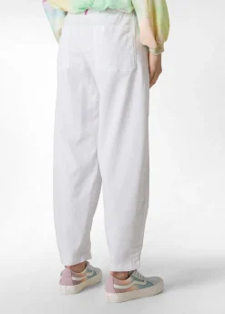 DEHA Pantaloni*Pantalone Balloon In Gabardine Vintage Bianco
