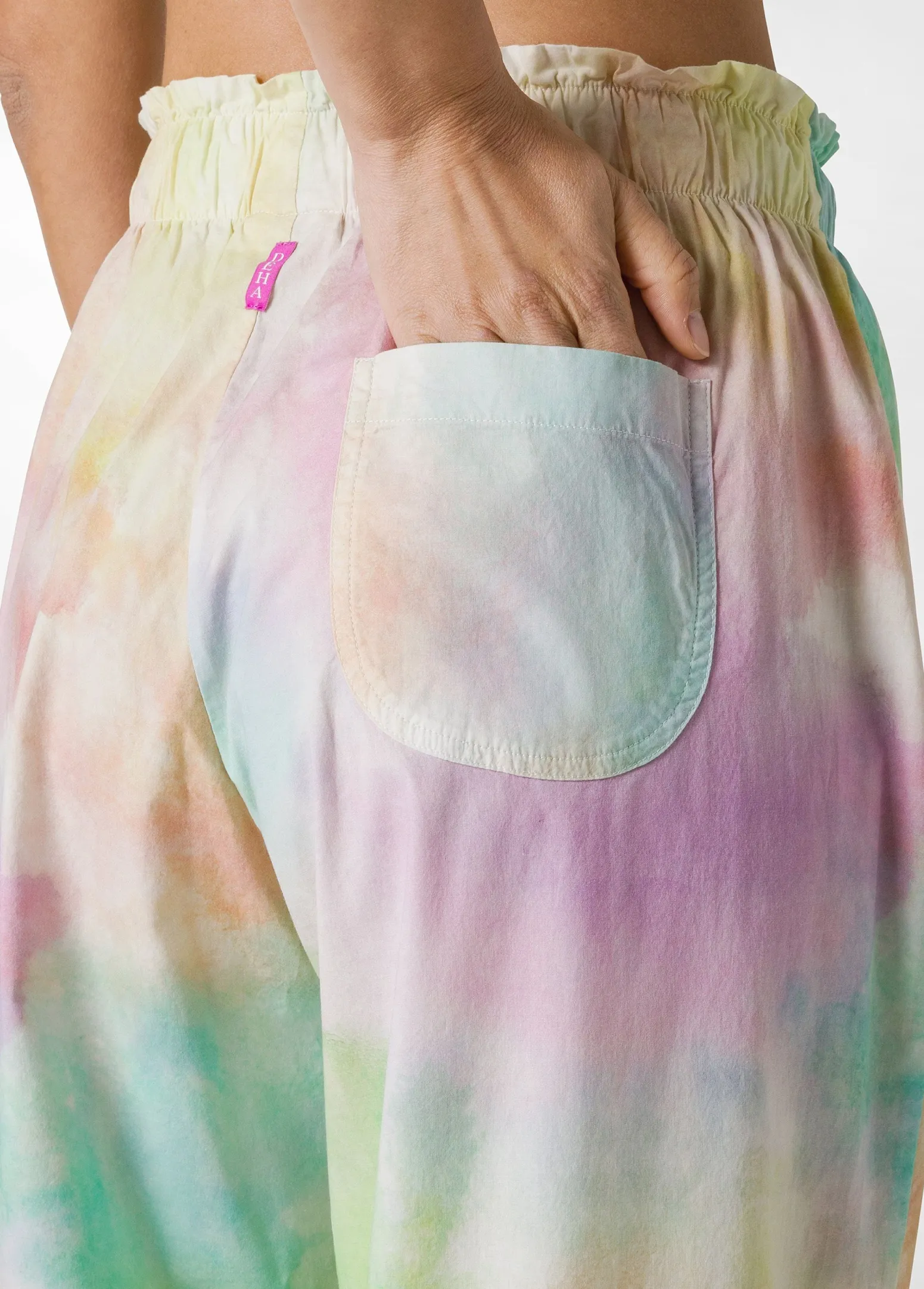 DEHA Pantaloni*Pantalone Balloon In Popeline Stampa Fade Away Oth