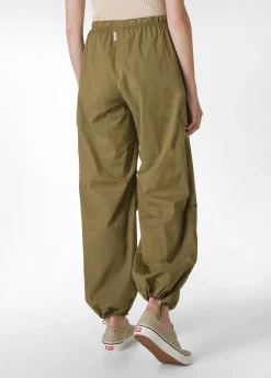 DEHA Pantaloni*Pantalone Cargo In Popeline Verde