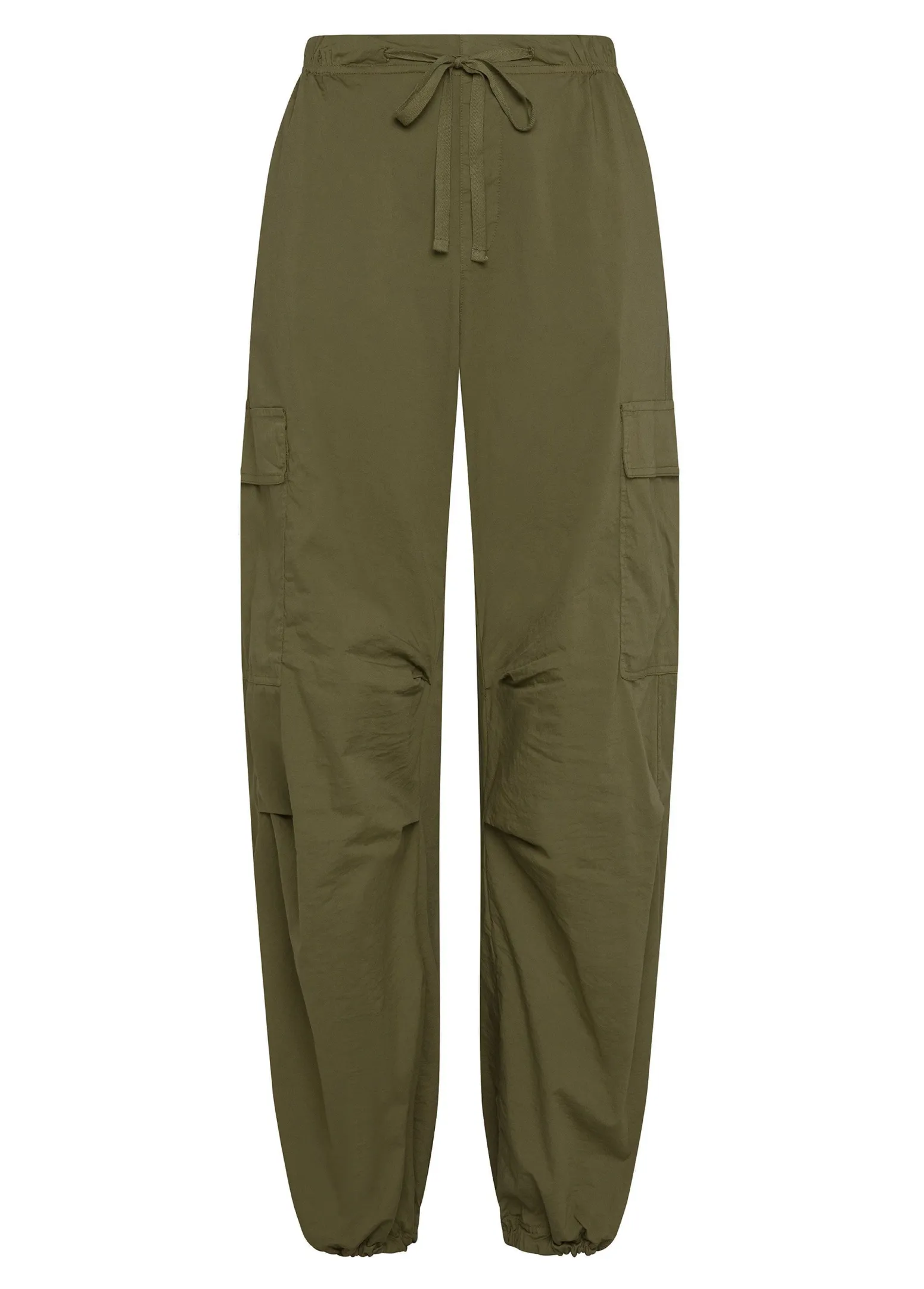 DEHA Pantaloni*Pantalone Cargo In Popeline Verde